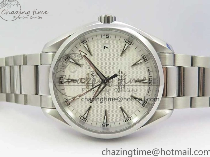 0407 Soft Aqua Terra 150M SS VSF 1:1 Best Edition White Wave Textured Dial on SS Bracelet A8500 Super Clone (2 Straps) 7916